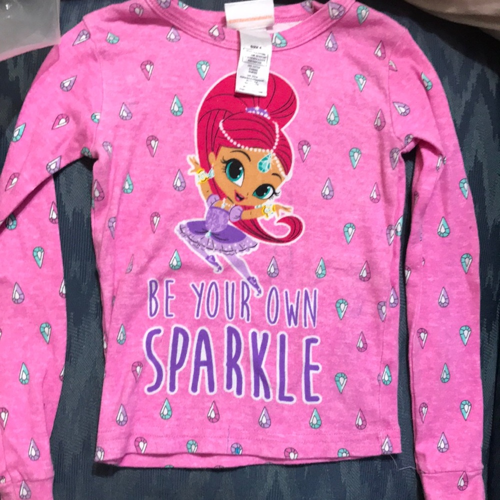 Nickelodeon shimmer and shine pink long sleeved top